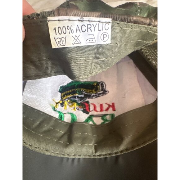 Kiss My Bass Embroidered Camo Trucker Hat Adjustable Snapback Mesh Back - Picture 6 of 6